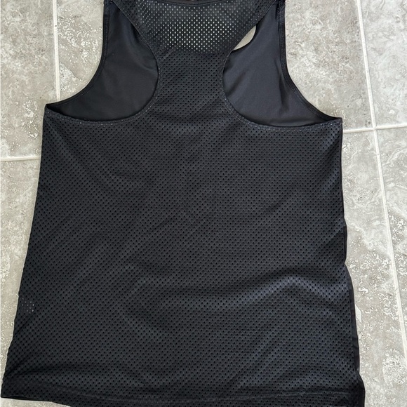 Black Tank Top by Adidas - zebra print back vent - Picture 2 of 5